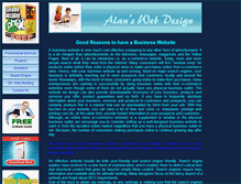 Tablet Screenshot of alanswebdesign.com